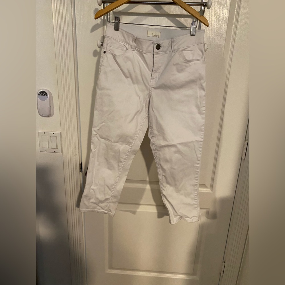 White Capris size 10